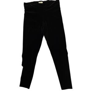 Avenue Montaigne Signature Velvet Pull On Skinny Pant Medium Black High Rise